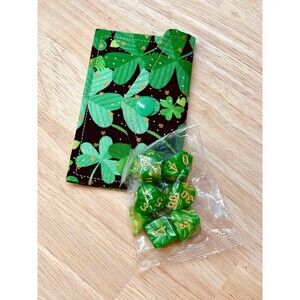 Mini Wallet + Matching Dice Set – Fun Gift for TTRPG Players - Luck